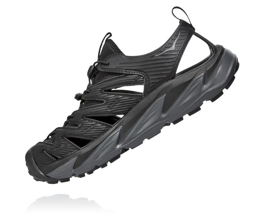 Hoka Australia One One Hopara - Mens Sandals Black - FIGUO-5712